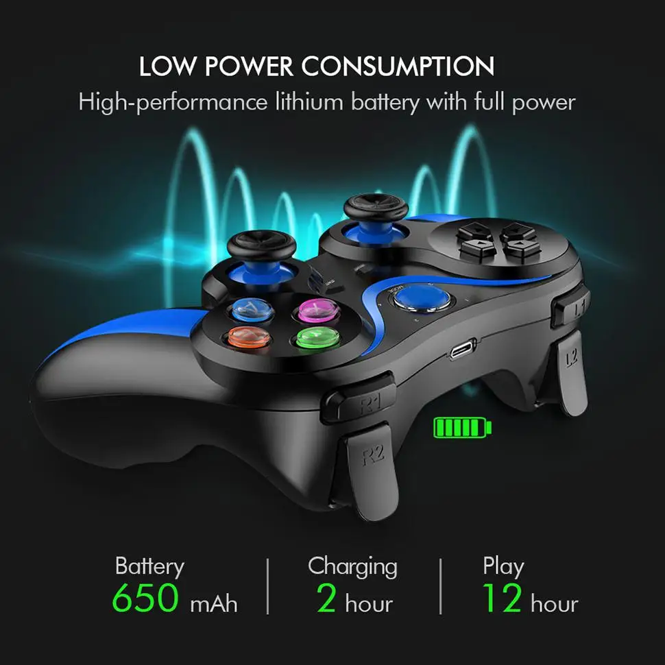 Геймпад Kuulee для телефона игровой беспроводной контроллер с поддержкой Bluetooth Xiaomi