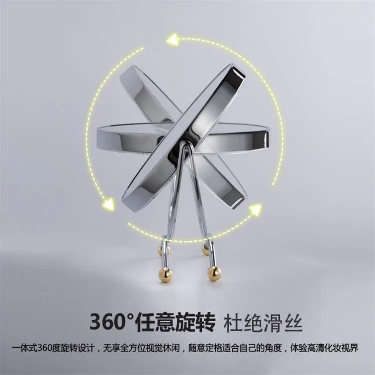 SpringQuan Новое настольное зеркало 7 дюймов металлическое Европейское стильное