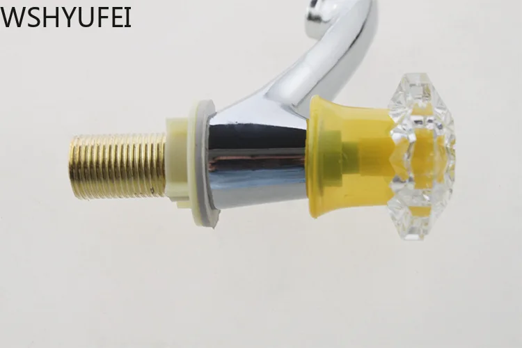 Высококачественный металлический смеситель 2 шт./лот раковина с прозрачными