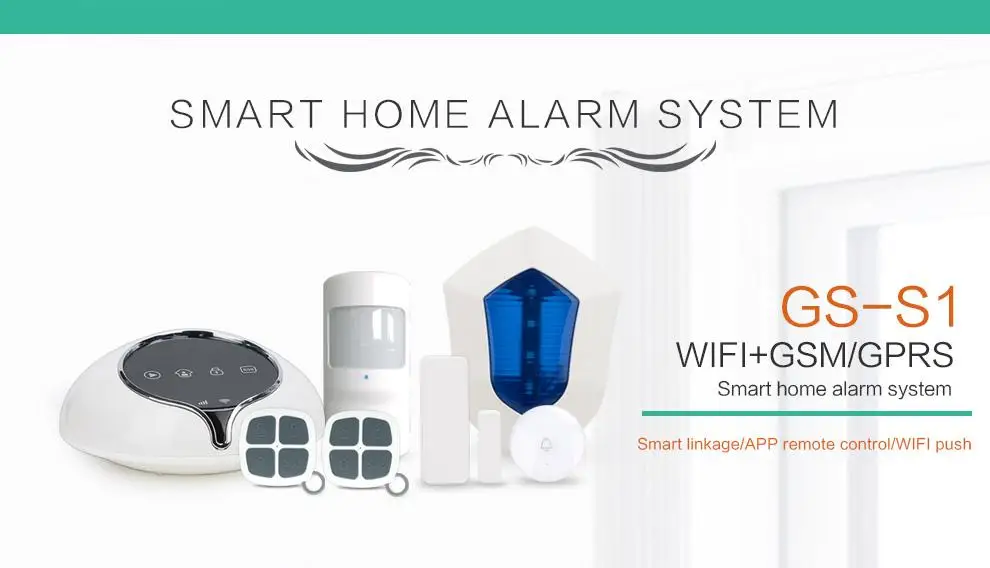 Красивый дизайн GSM Wi Fi Охранная сигнализация умная домашняя с управлением через