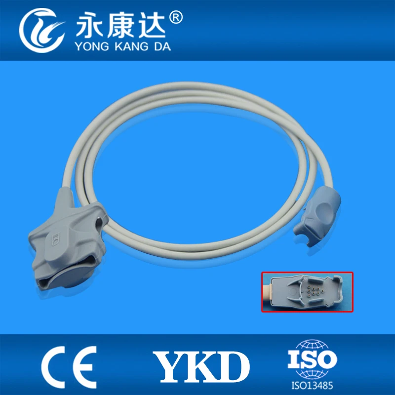 Datex Ohmeda OxyTip + OXY F UN совместимый с мягким сенсором SpO2 для взрослых 8 контактов 1