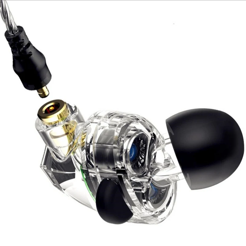 Hot VJJB N1 In Ear Earphone Double Dynamic Diy Hifi Bass Auriculares with Mic Cable + Audio for Phone Tablet Computer | Электроника