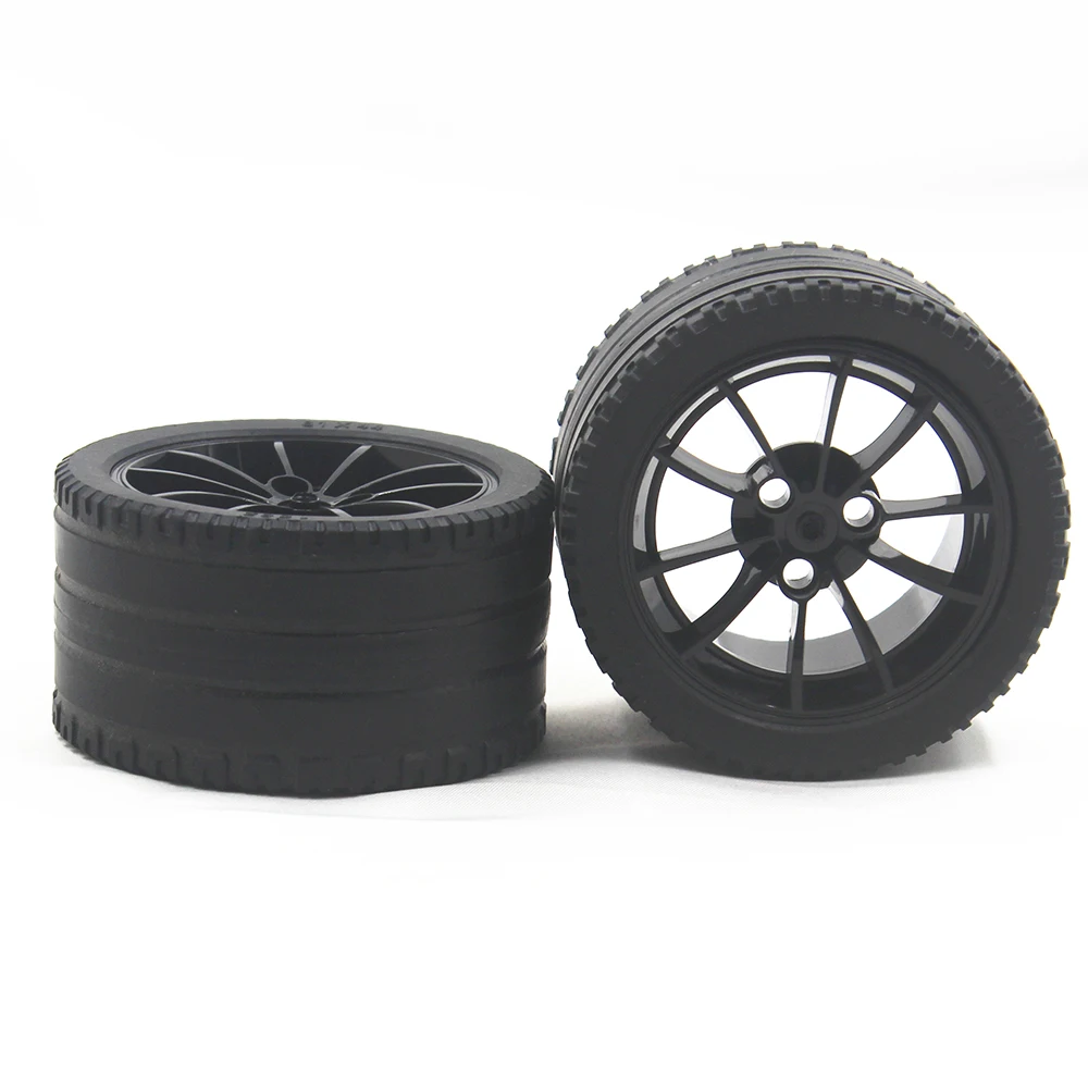 

MOC Technical Parts 1pcs TYRE LOW WIDE DIA. 81X44 & RIM WIDE DIA 62.3X42 W/ 4.85 HOLE compatible with lego for kids boys toy
