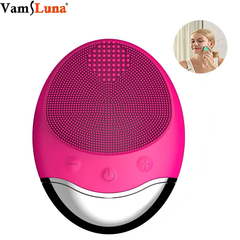 Waterproof Face Brush wireless charge Electric washing Cleaning Massage Deep Exfoliator Skin Pore Cleanser | Красота и здоровье