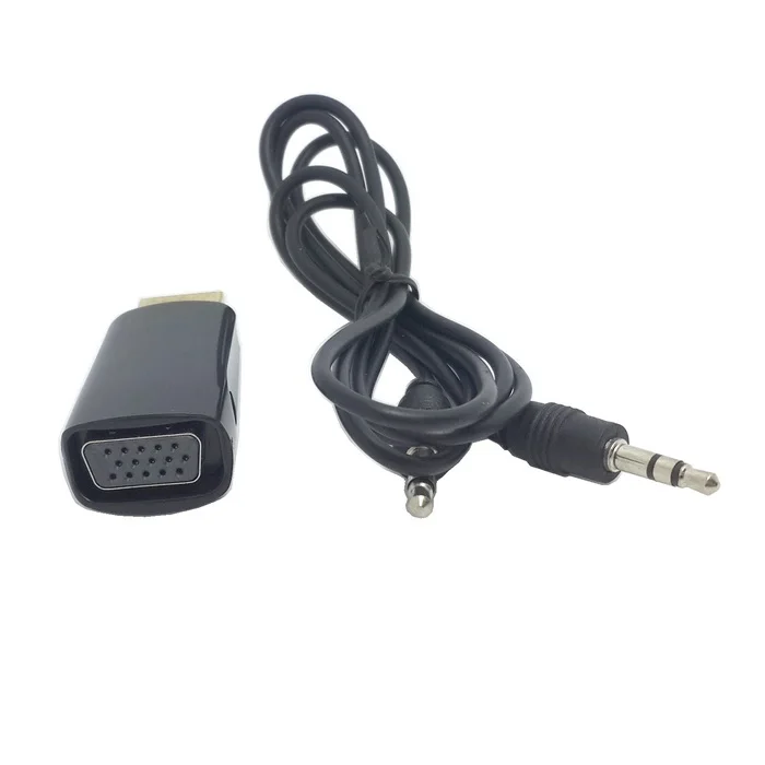 HDMI к VGA выход видео адаптер с 3 5 мм аудио кабель для Apple TV & проектор и монитор