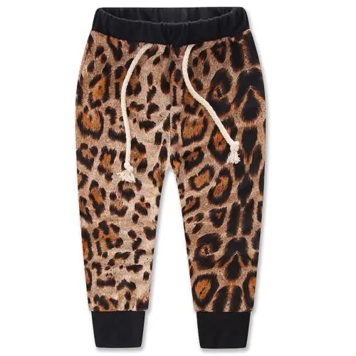 Hot Sale Autumn Winter 2PCS Kid Baby Girls Leopard Long Sleeve Hooded Sweatshirt Coat + Pants Set Outfit Clothes 0-24M | Детская одежда