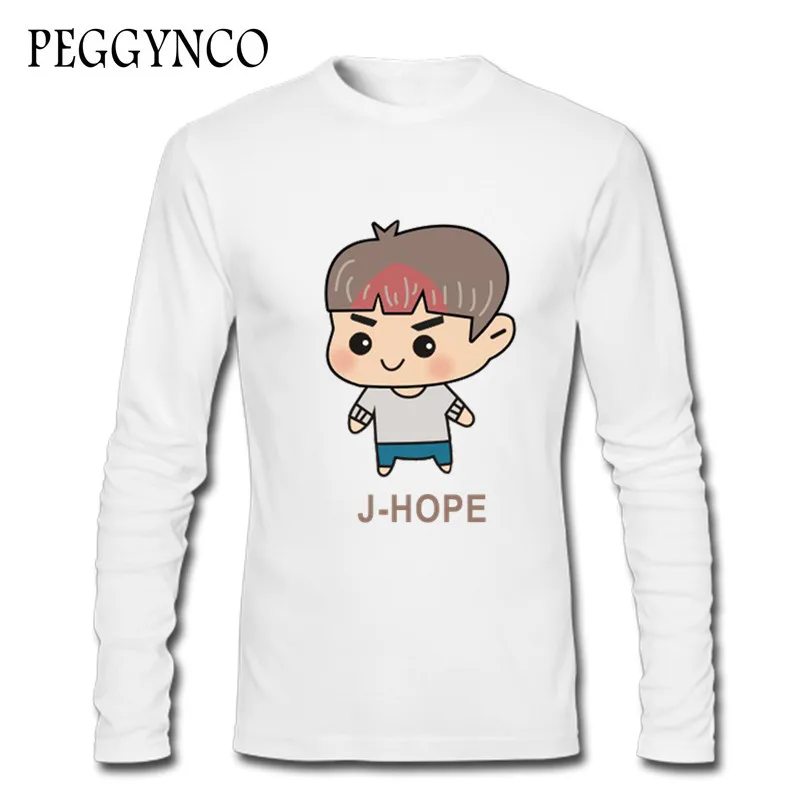 Мультфильм мальчиков SWAG jin Женская Футболка Горячая Аниме Осенние футболки для