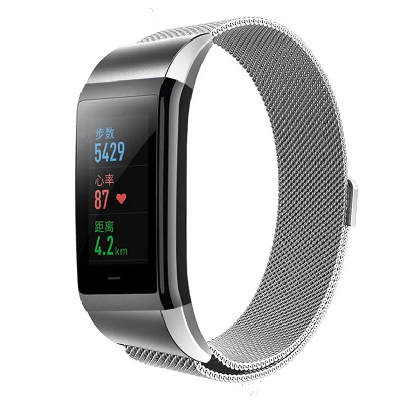 SIKAI ремешок для часов Huami Amazfit Cor браслет из нержавеющей стали ремешок для часов Huami Amazfit Cor ремешок - Цвет: Milanese Silver