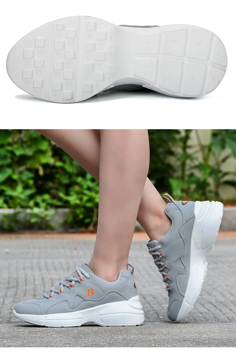 BONA New Fashion Style Platform Sneakers Ladies Brand Chunky Causal Shoes Woman Leather Leisure Shoes Chaussure Femme Comfy