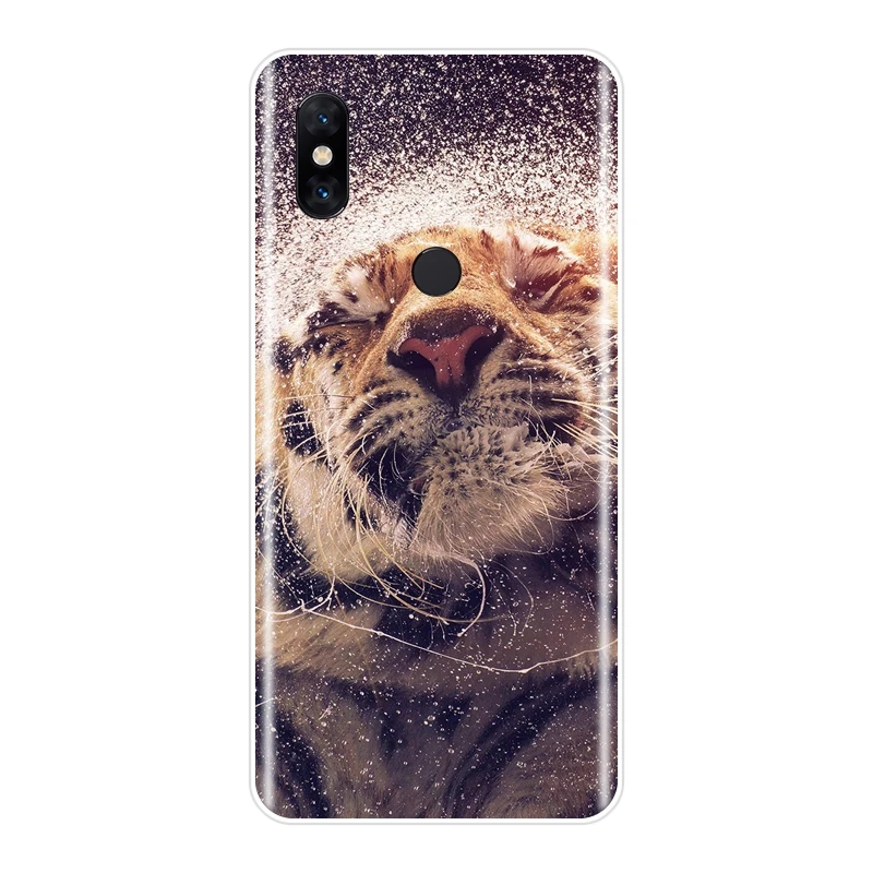 Задняя крышка для Xiaomi Mi Mix 1 2 2S 3 тигр леопард пантера животные Силиконовый мягкий