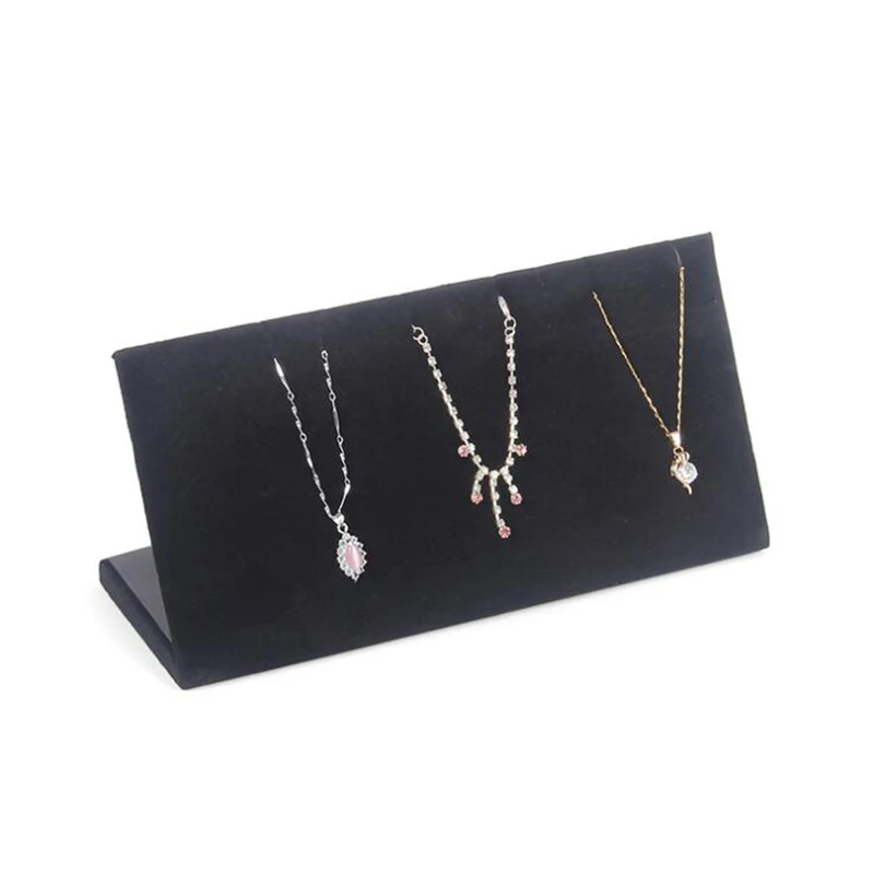 Новый высококачественный бархатный стеллаж для хранения Ожерелья Подвески