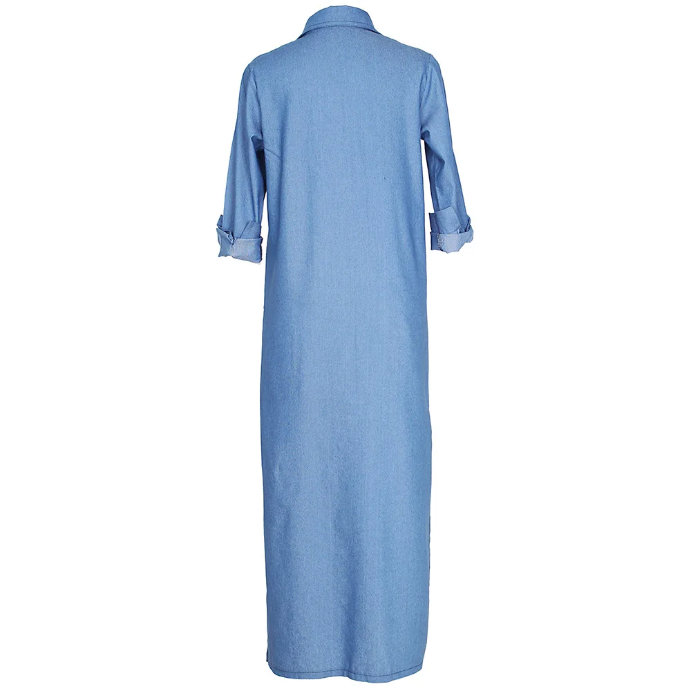 Осенне-зимние женские водопад женщины с длинными рукавами джинсовые кардиганы