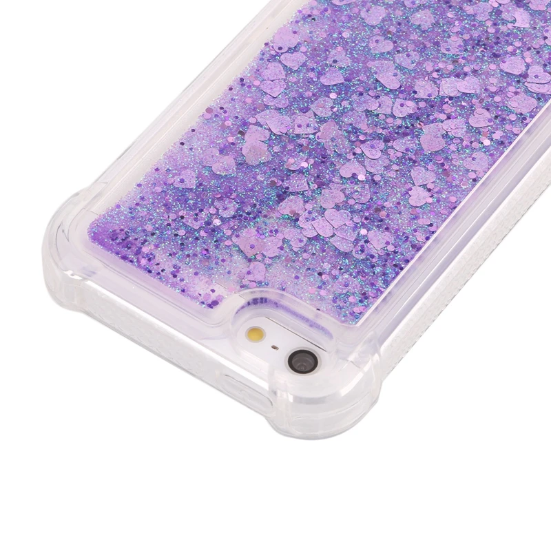 5s Liquid Quicksand Phone Case on for iPhone Bling Sequins Cover Coque For Apple 5 5S SE Cases Fundas Women |