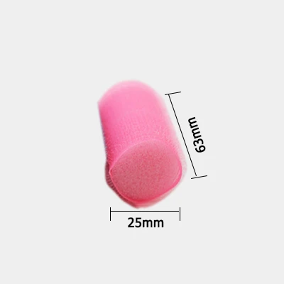 Diameter 25mm 12 шт./компл. губка Core сильная самоклеящаяся поверхность бигуди большая волна челки воздуха сна щипцы для завивки волос пушистый локон волос производитель U1101 - Цвет: Diameter 25mm