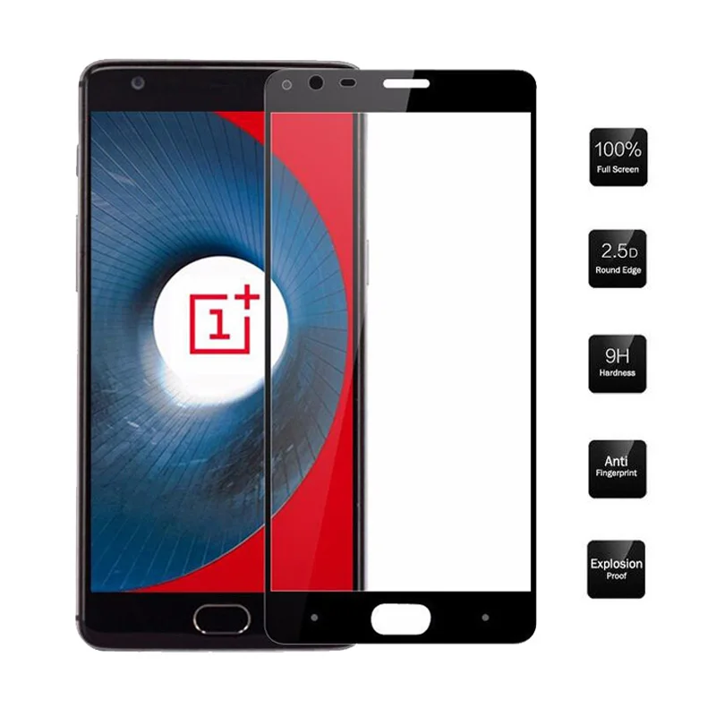 2.5D закаленное стекло с полным покрытием для Oneplus 5 5T 6T 3T 3 Oneplus3 One Plus 6 защита экрана