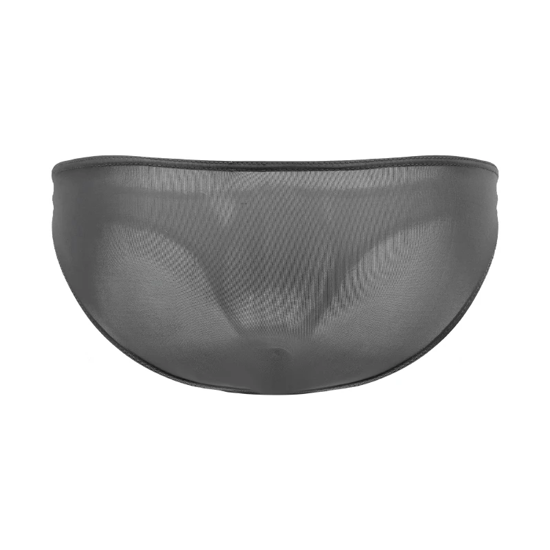 Мужские трусы брифы с низкой посадкой AIIOU черные дышащие U образным выпуклым