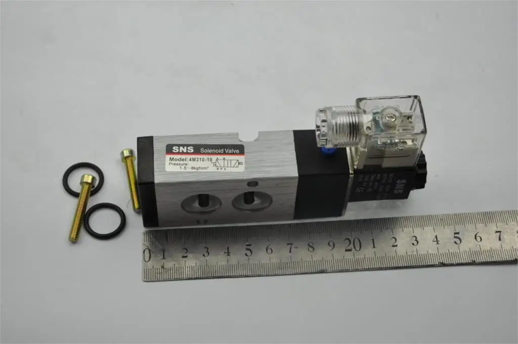 4M310-10 3/8 &quotPT DC24V электромагнитный пневматический клапан типа Mindman 2/5way |