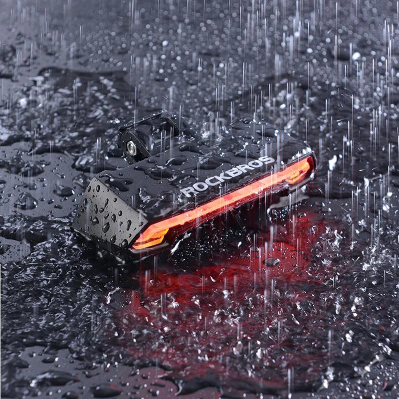 ROCKBROS велосипедный фонарь usb Перезаряжаемый задний светильник с дистанционным
