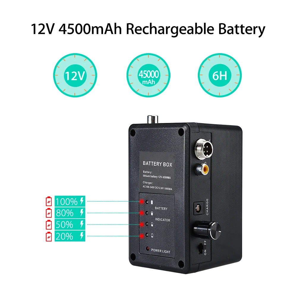 Eyoyo WF92 трубопроводная камера инспекции 23 мм 30 м 7 &quotTFT монитор HD 12 шт. Белый