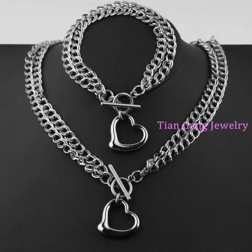 Высокое качество трендовые женские браслеты 316L из нержавеющей стали серебряный