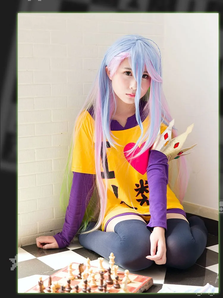 Fantasia infantil аниме NO GAME NO LIFE, костюм для косплея, футболка Sora, футболка, футболка+ дорожка, Disfraces