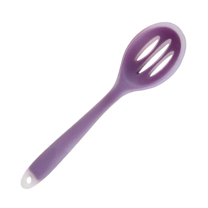 Slotted Spoon 1 шт. кухонная посуда нейлон+ Еда Класс силиконовый Кухня Пособия по кулинарии инструменты шпатель ложка лопатка, Кулинария Посуда Кухонные принадлежности 11 видов стилей - Цвет: Slotted Spoon