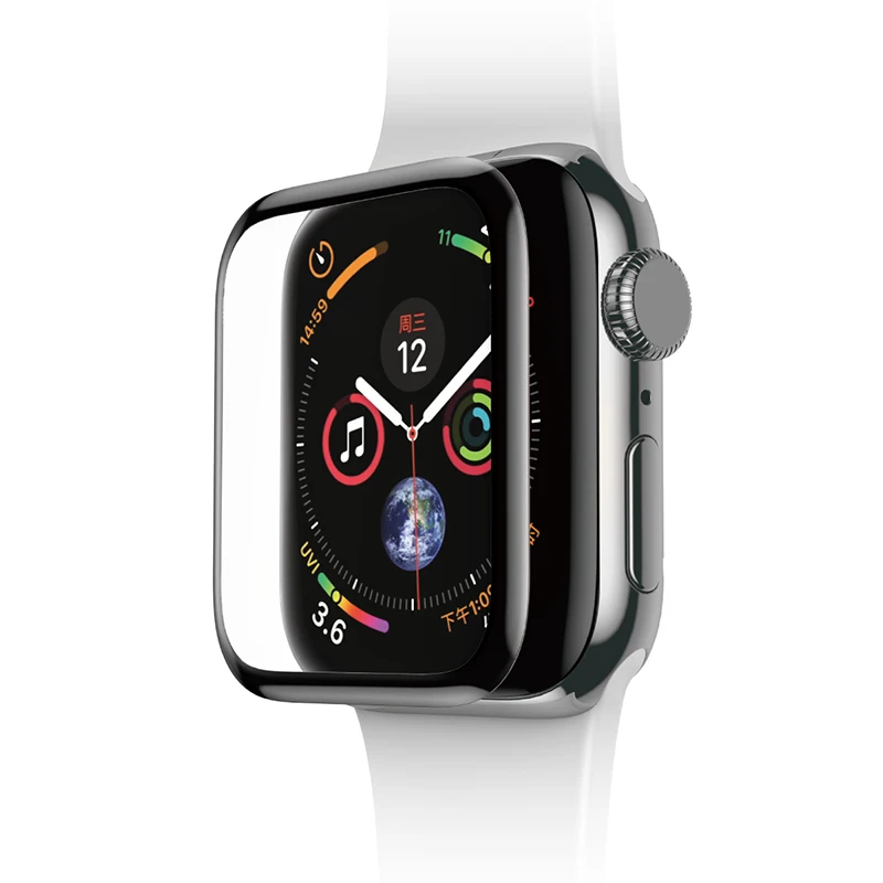 HD Transparent Baseus 0,23mm тонкий Экран протектор для Apple Watch, версия 1, 2, 3, ремешок из закаленного Стекло 3D Мягкий край защитный Стекло для наручных часов iWatch, версия 1, 2, 3, ремешок 38/42 мм - Цвет: HD Transparent