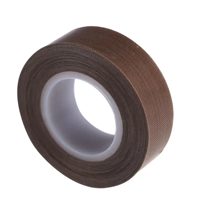 13/19 мм * 10 м PTFE покрытая стекловолокном Ткань силиконовая клейкая лента гладкая