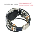 Ремешок для часов Huawei Watch GT, сменный Браслет из натуральной кожи в стиле ретро для смарт-часов Honor Watch Magic, 22 мм