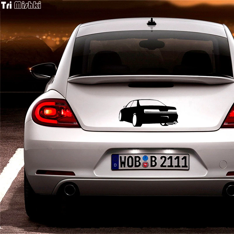 Tri Mishki HZX017 11.2*24см форма автомобиля наклейки на авто для оценки 2 mark виниловые