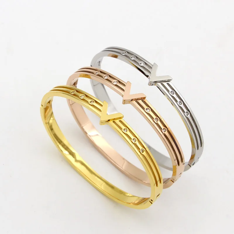 Браслет с V образной пряжкой из титановой стали|titanium bracelet|bracelet vv bracelet |