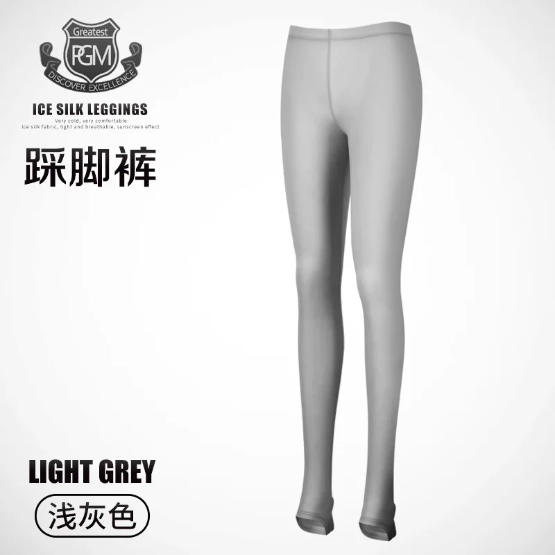 Foot gray 2 пары, женские чулки, одежда для гольфа, спортивная одежда, Солнцезащитная одежда, летние штаны, ледяной шелк, сухие, удобные, Защитные носки для ног - Цвет: Foot gray