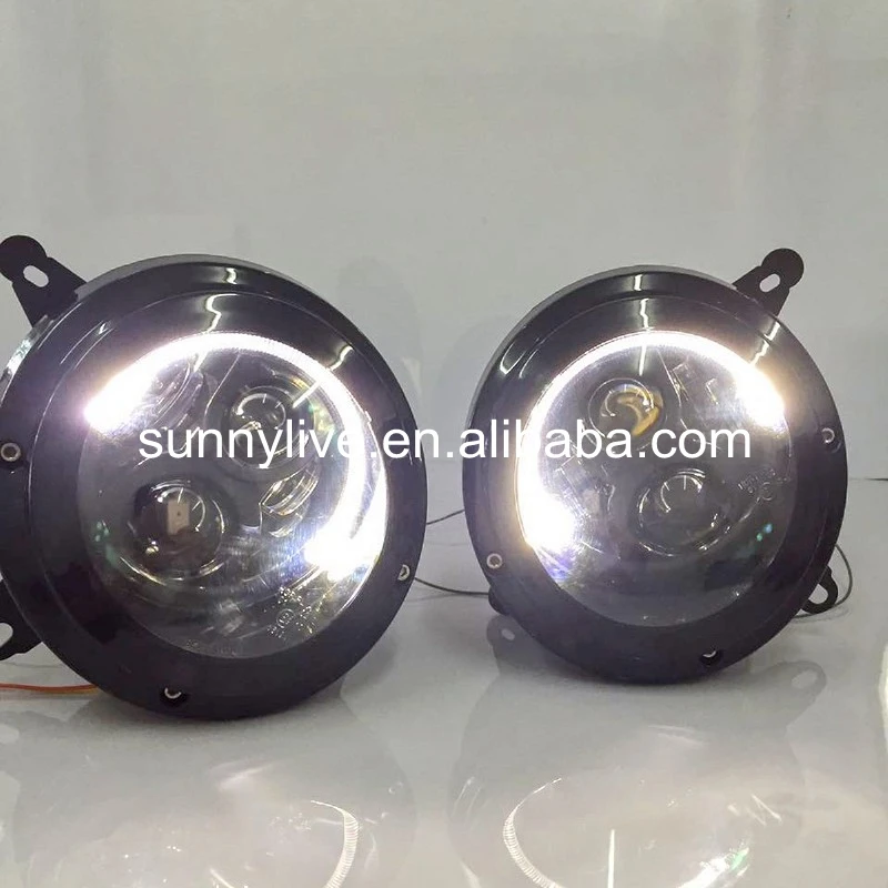 Светодиодный налобный фонарь для Jeep Патриот 2011 2014 года черный корпус JL|lamp led|jeep