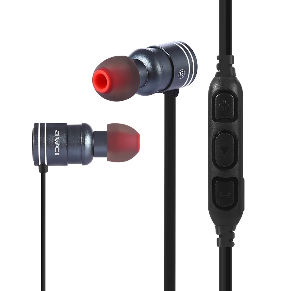 Awei AK7 Waterproof Magic Magnet Attraction Bluetooth 4.1 Sports Headphones with Microphone On-ear Control | Электроника