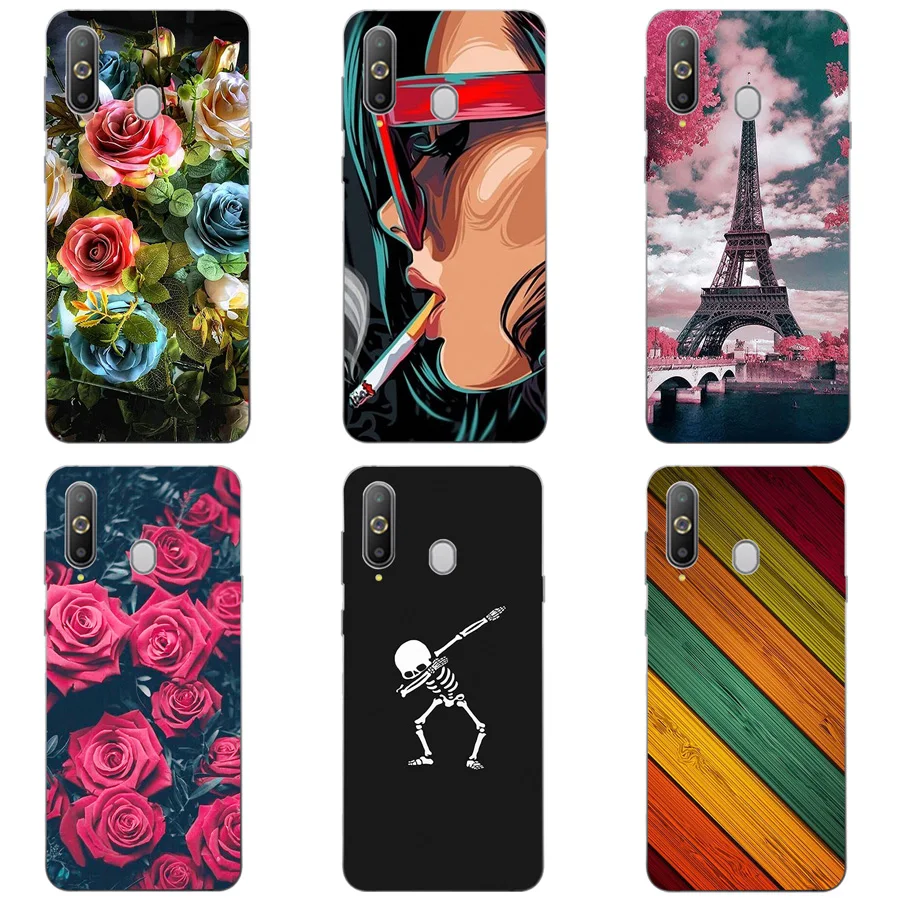 For Samsung Galaxy A8s Case Patterned TPU Soft Silicon Protective Back Cover Phone Funda |