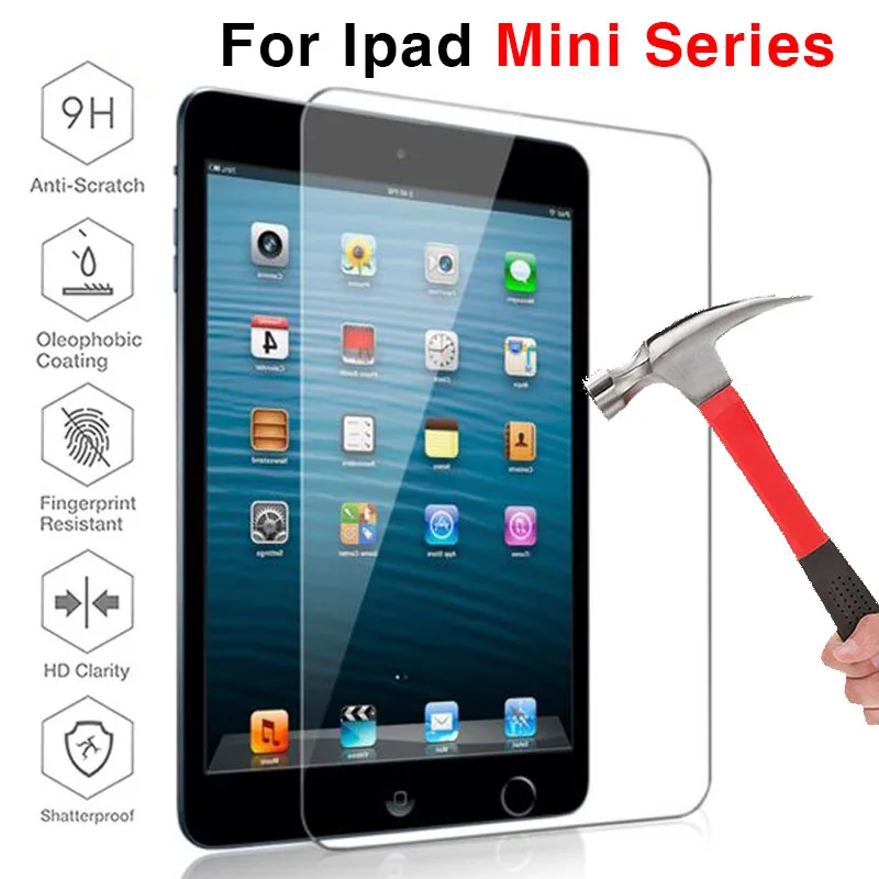 Защитное стекло для Ipad Mini 4 закаленное I Pad 1 2 3 5 7 9 дюйма 9H|Защитные стёкла и плёнки