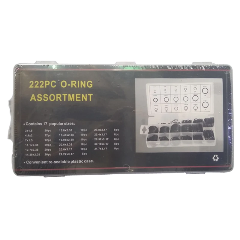 Фото 222Pcs Rubber O Ring Oring Seal Plumbing Garage Set Kit 17 Sizes With Case Обустройство дома 222Pcs Rubber O Ring Oring Seal Plumbing Garage Set Kit 17 Sizes With Case Обустройство дома