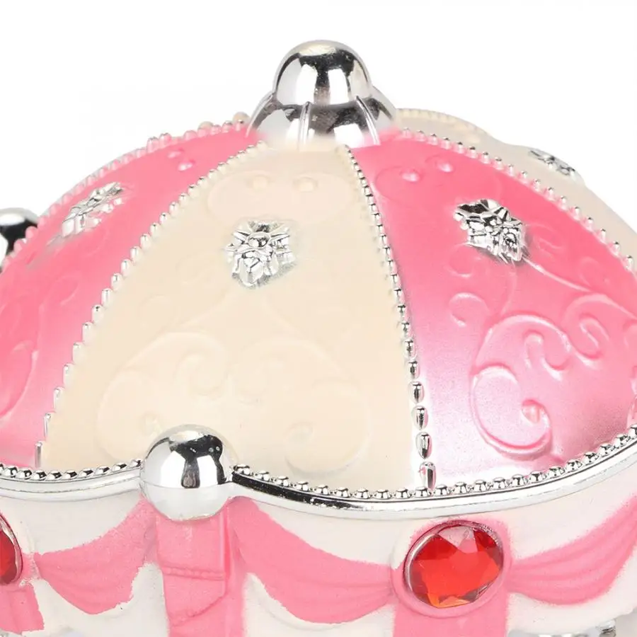 Новая светодиодная музыкальная шкатулка Merry go round Carousel для рабочего стола