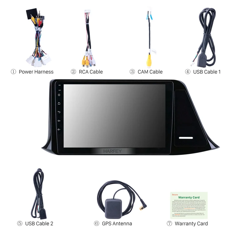Harfey GPS навигация Радио 9 &quotAndroid 8 1 для 2016-2018 Toyota C-HR LHD Bluetooth 3G Wifi цифровой ТВ камера