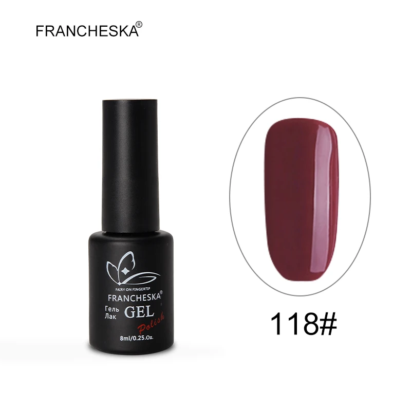 color gel -118 Полигель гель лак для ногтей Коди каучуковая база топ без липкого слоя 8 мл Цвет Лак Led uv гель лаки экологичные гели Лаки DIY Soak Off Лак коди цветные гель лак Антиаллергенный гель без фосфора - Цвет: color gel -118