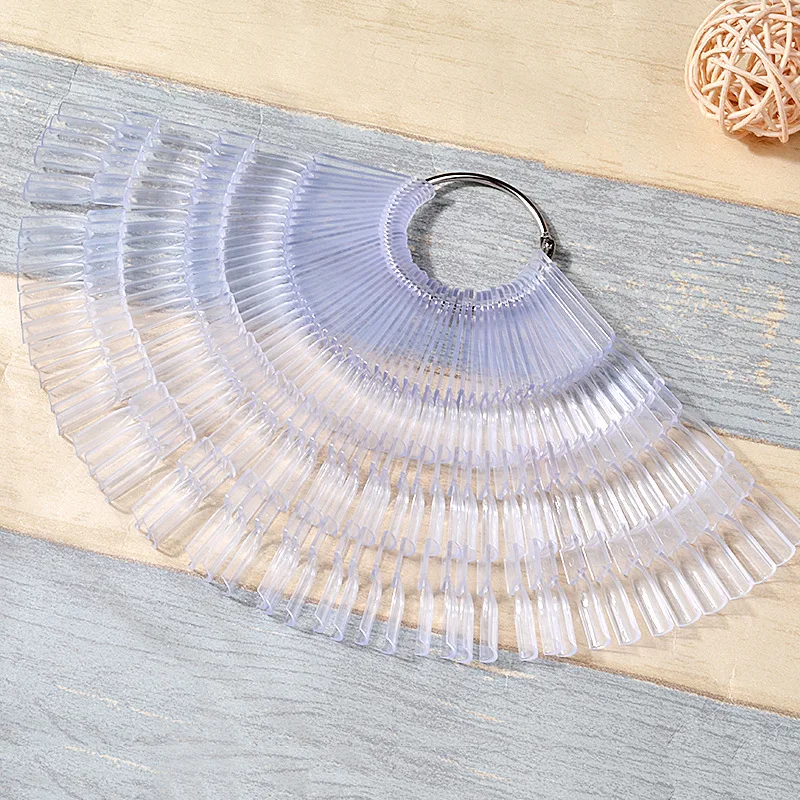 50pcs/set Elegant French Manicure Stiletto Fake Nail Tips Full Cover Acrylic Artificial Transparent/Natural Nails | Красота и