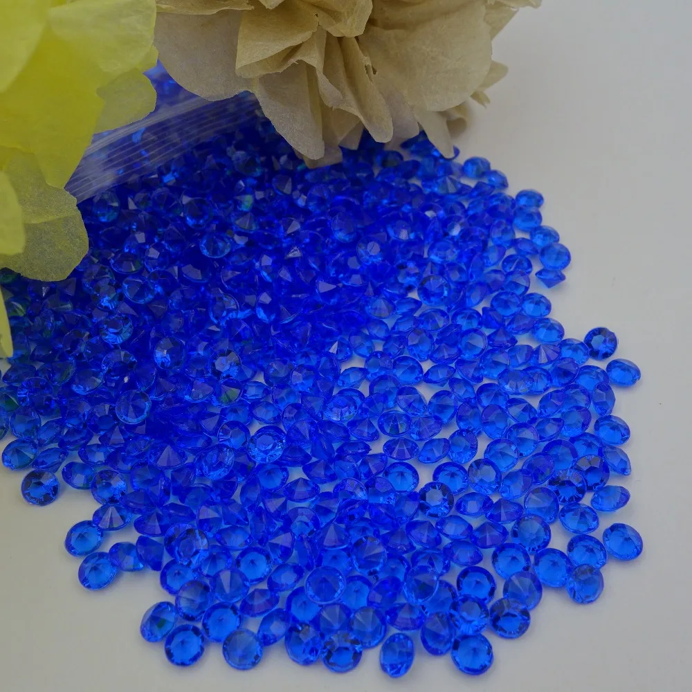 Дешево! 1000 шт. Акриловые Алмазные конфетти 6 мм 1 карат|gem crystal|gem confettigem decorations |