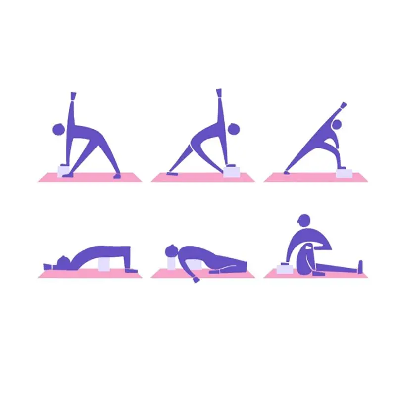 Блок йоги eva тренировки тела формируя фитнес Пилатес пены кирпич блок для