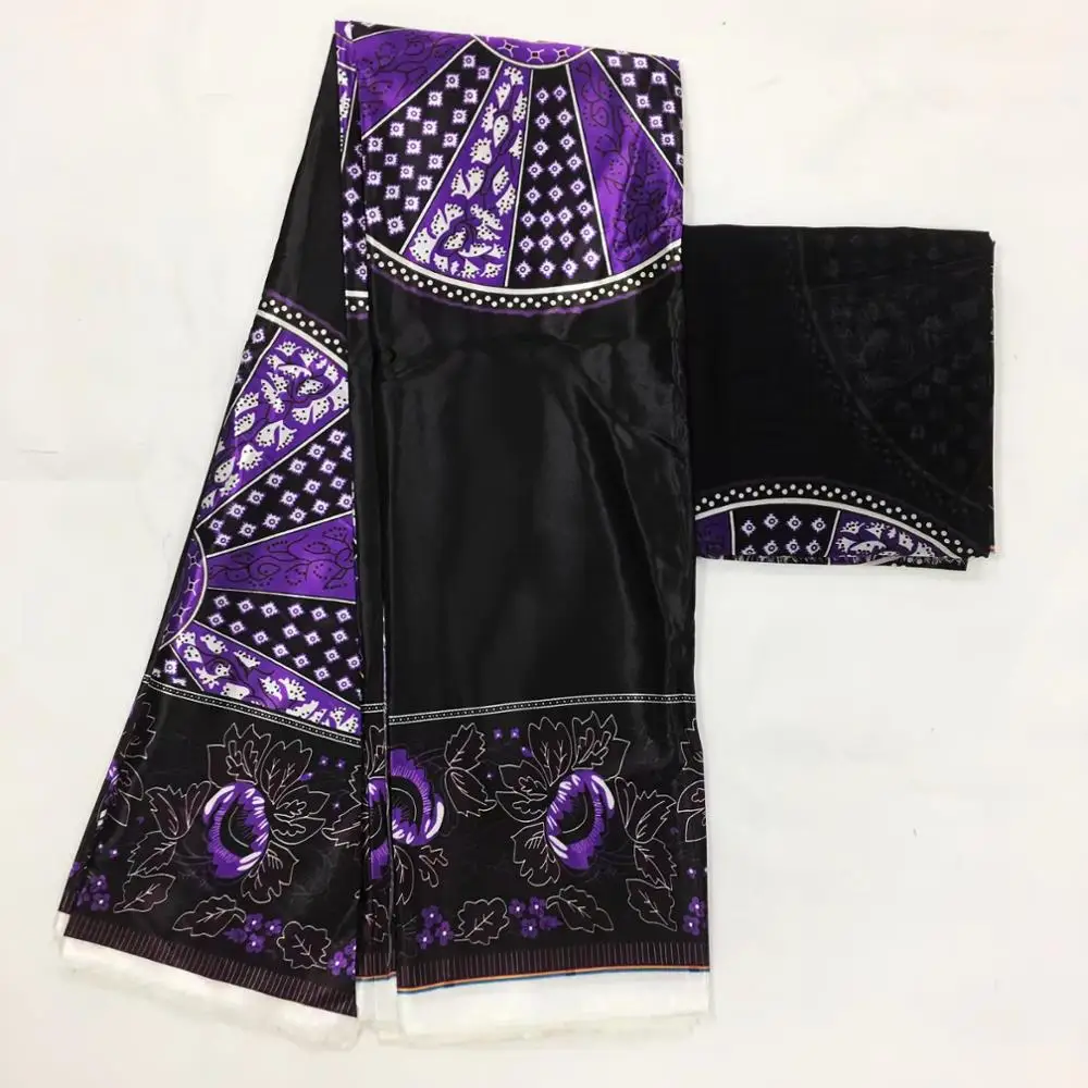 Африканская кружевная ткань из натурального шелка и 100% хлопка для свадебных или