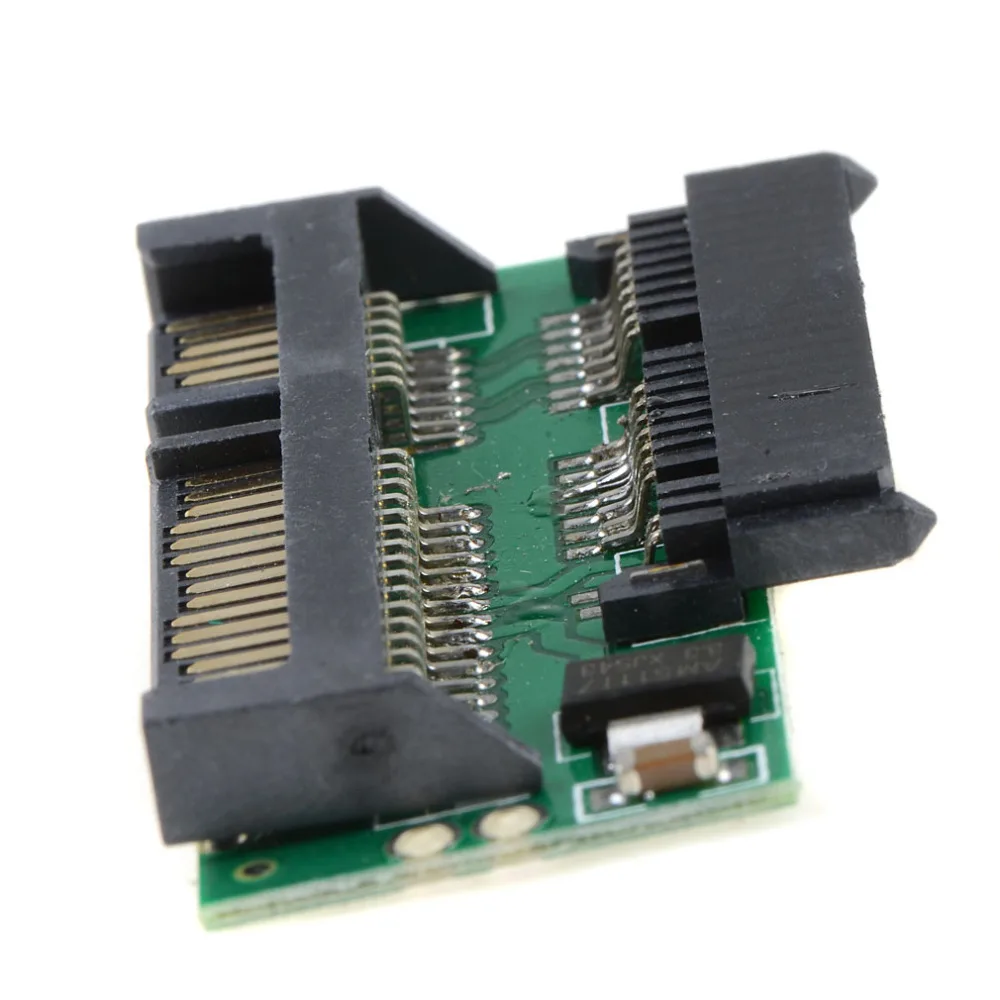 Плата переходник Pro 1 8 Micro MSATA SSD на 7 + 15 2 5 дюйма SATA|Компьютерные кабели и разъемы| | - Фото №1