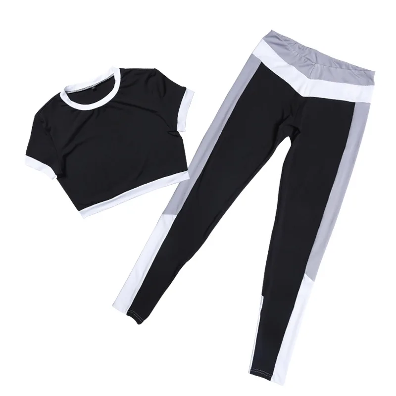 

OVESPORT 2 Colors Women's Sets Solid Push Up Slim Fitness Workout 2 Piece Putfits for Women High Waist Breathable Knitted