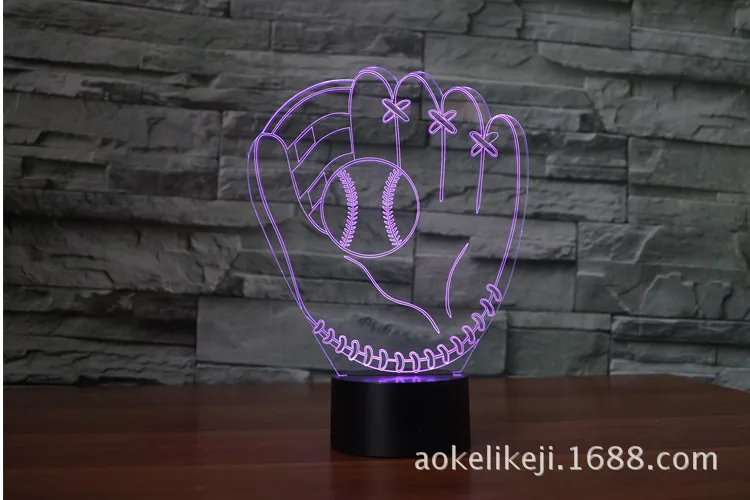 Персональный средний палец/Баскетбол/перчатки/бокс/волейбол/футбол LED ночник