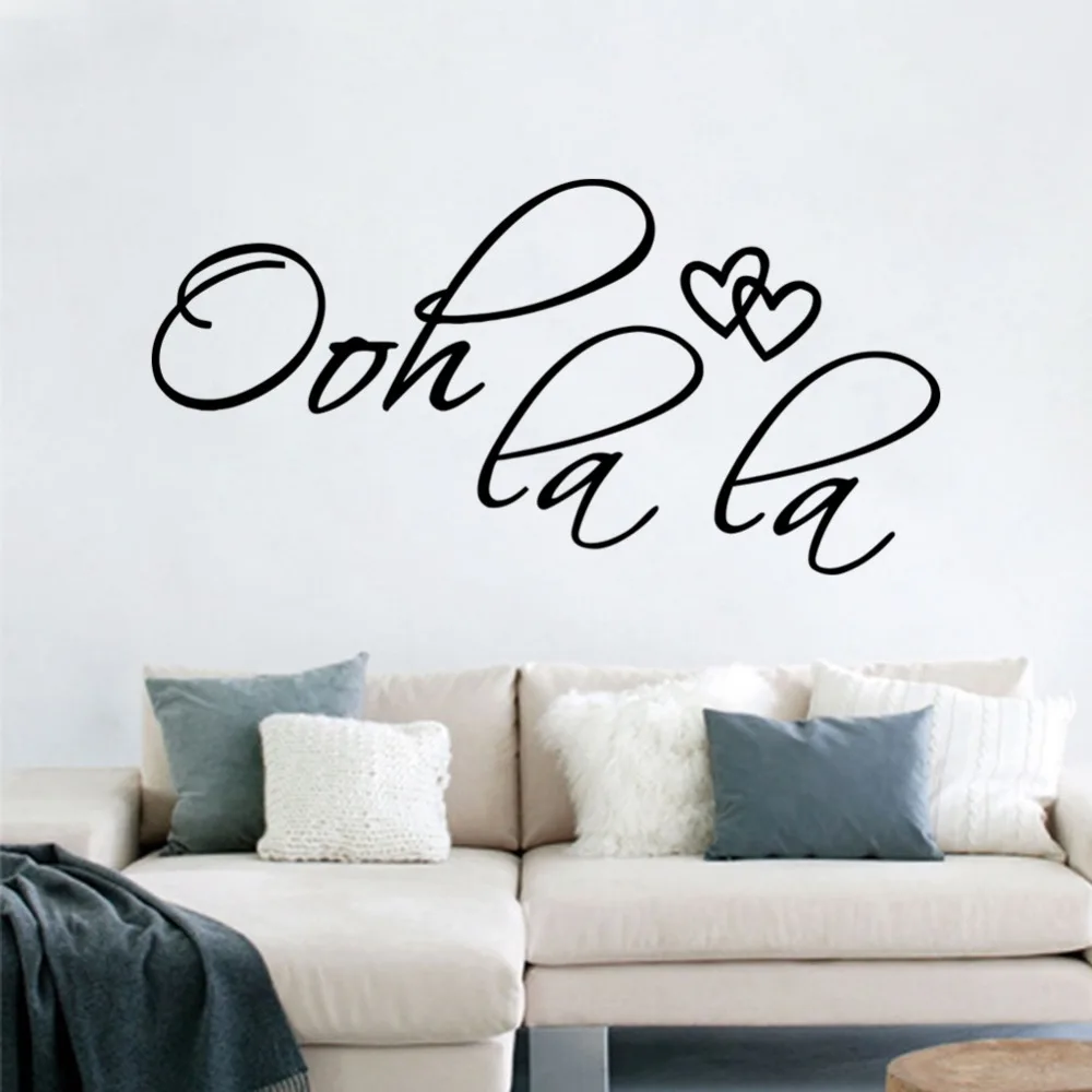 Виниловые наклейки на стену с изображением сердец пар Франция|vinyl wall stickers|wall