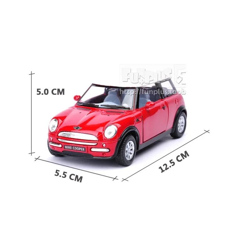 

High Simulation Exquisite Model Toys: KiNSMART Car Styling MINI COOPER Model Decoration 1:28 Alloy Car Model Excellent Gift