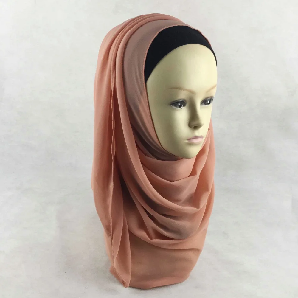 Однотонный мусульманский хиджаб мусульманские хиджабы для женщин однотонные